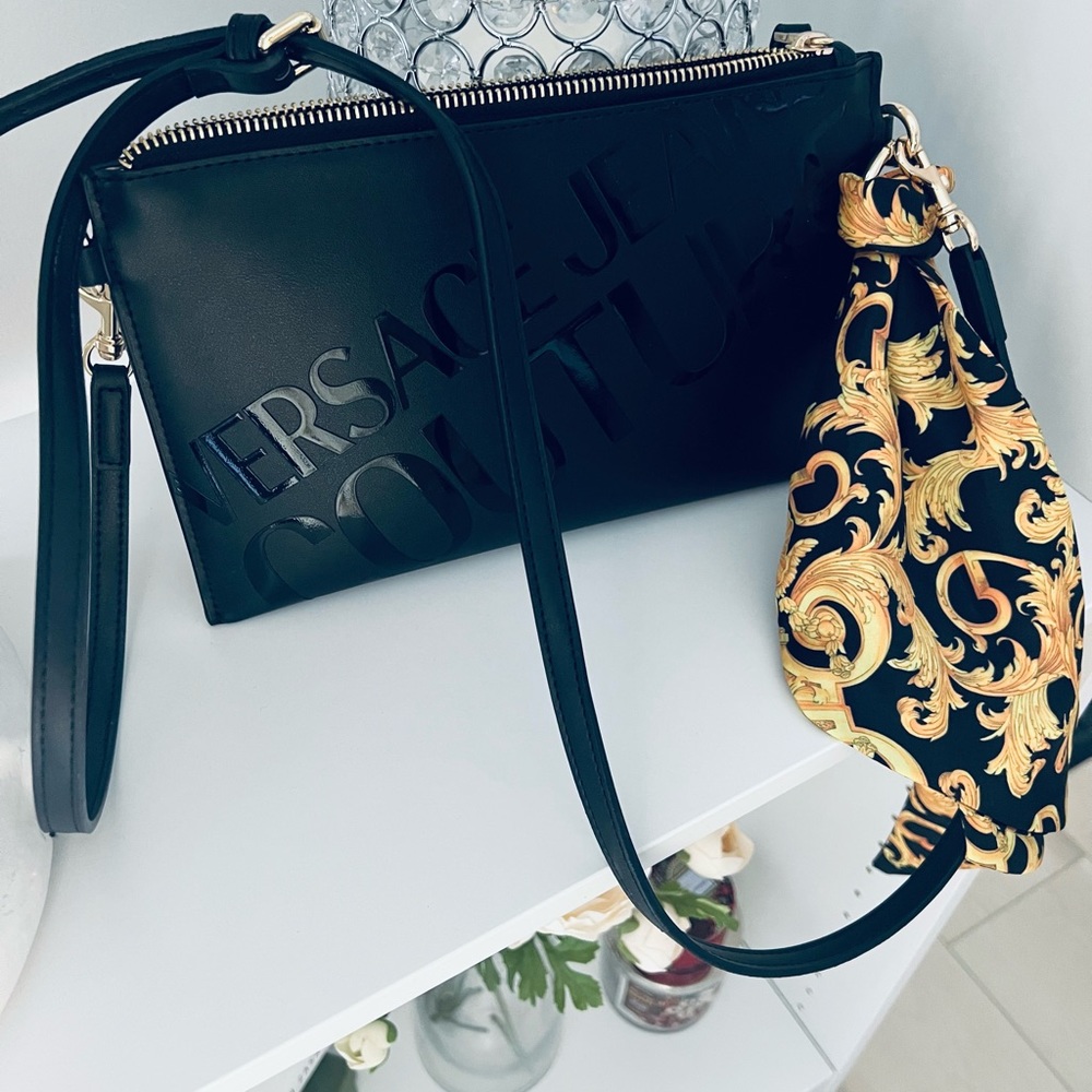 AUTHENTIC!!! VERSACE COUTURE SHOULDER BAG WITH LOGO
